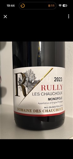 Бургундія Рюїй Domaine S Chauchoux Les Chauchoux Monopole 2023