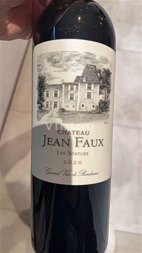 Bordeaux Château Jean Faux Les Sources 2020