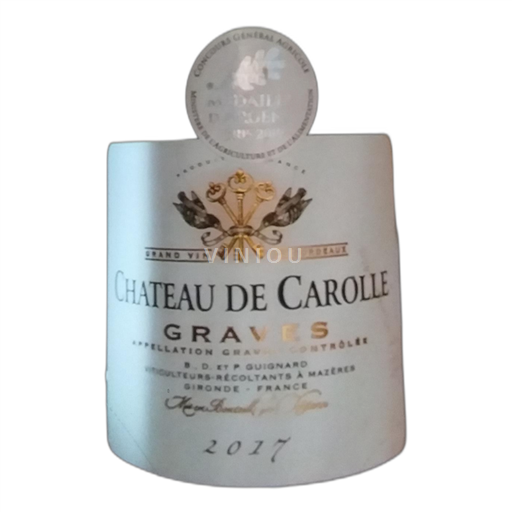Bordeaux Graves Chateau de Carolle 2017