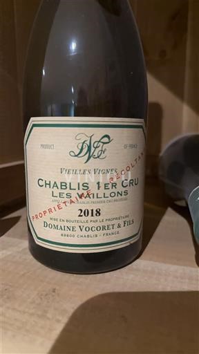 Бургундія Не вказано Premier Cru Domaine Vocoret & Fils Vieilles Vignes Les Vaillons 2018