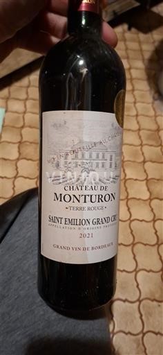 Бордо Сент-Емільйон Гран Крю Grand Cru Château Monturon Terre Rouge 2021