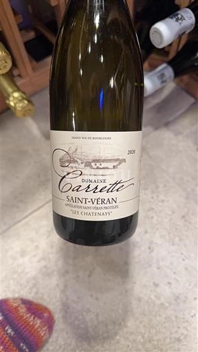 Бургундія Сен-Веран Domaine Carrette Les Chatenays 2020