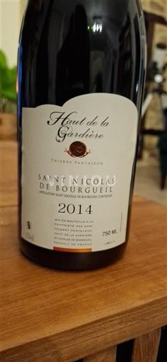 Vini Rouge sec Haut de la Gardière - Thierry Pantaléon 2014 Francia Valle della Loira Saint-Nicolas-De-Bourgueil AOC