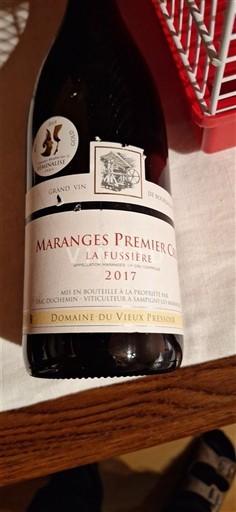 Бургундія Маранж Premier Cru Domaine Vieux Pressoir La Fussière 2017