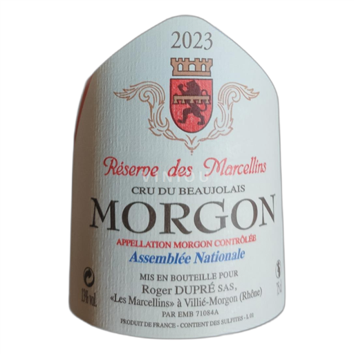 Beaujolais Morgon Roger Dupré Réserve des Marcellins 2023
