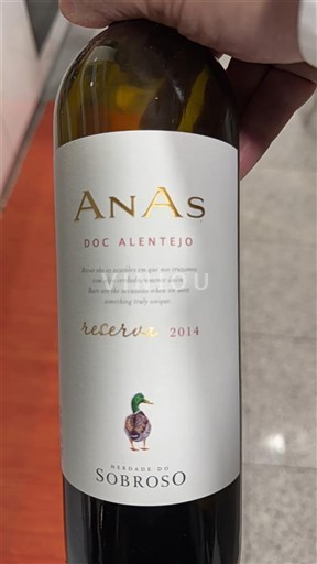Алентижу Алентажу Herdade do Sobroso AnAs Reserva 2014