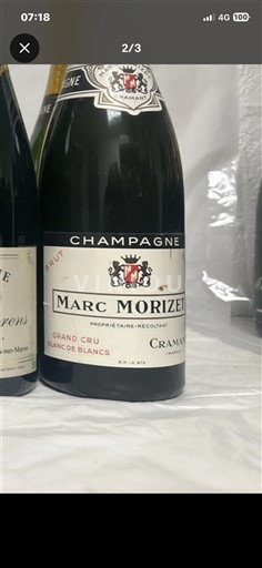 Vin Effervescent Blanc brut Marc Morizet Non millésimé France Champagne AOC Grand Cru