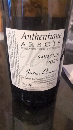 Jura Arbois Jérôme Arnoux Authentique 2020