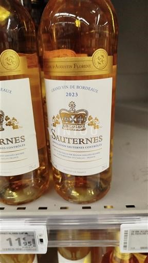 Vin Blanc liquoreux Chefs d’Augustin Florent 2023 France Bordeaux Sauternes AOC