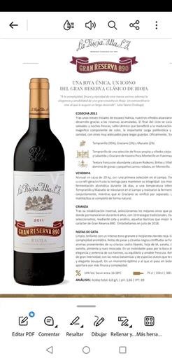 La Rioja Rioja La Rioja Alta Gran Reserva 890 2011