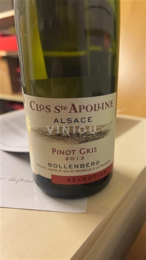 Alsace Clos Ste Apolline Sélection 2012