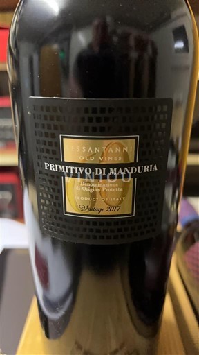 Puglia Primitivo di Manduria Sant'Anni Old Vines 2017