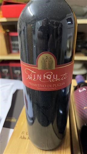 Вина Rouge sec Tre Santi 2012 Італія Апулія Примітиво ді Апулія IGT