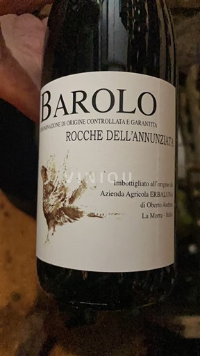 Víno Rouge sec Rocche dell'Annunziata Azienda Agricola Erbaluna 2016 Itálie Piemont Barolo DOC