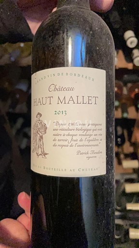 Bordeaux Château Haut Mallet 2013