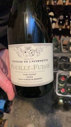 Borgoña Pouilly-fuissé Château Lavernette Vers Châne 2020