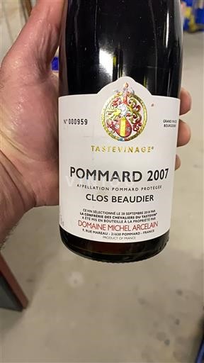 Бургундія Поммар Michel Arcelain Clos Beaudier 2007