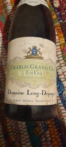 Вина Blanc sec Les Clos Domaine Long-Depaquit 2011 Франція Бургундія Chablis AOC Grand Cru