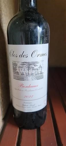 Bordeaux Clos des Ormes 2022