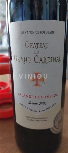Bordeaux Lalande-de-Pomerol Château Grand Cardinal 2005