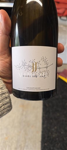 Mousserende vine Blanc brut Cuvée des Jean Jean Josselin 2022 Frankrig Champagne AOC