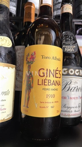 Rượu vang Rouge sec Ginés Liébana Pedro Ximénez Toro Albalá 1910 Tây Ban Nha Andalusia Montilla-moriles DO