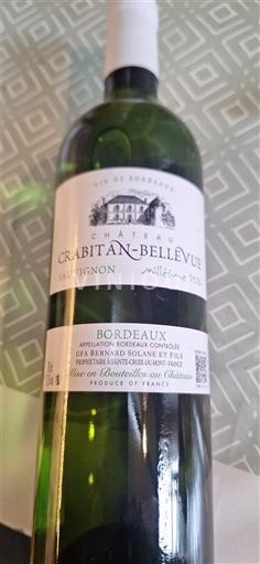 Bordeaux Château Crabitan-Bellevue Sauvignon 2024