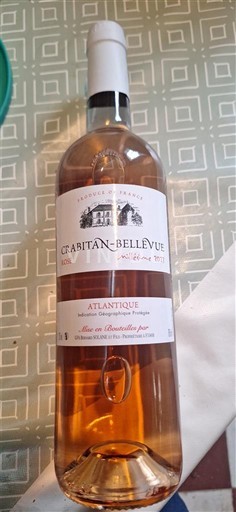 Viinit Rosé sec Crabitan-Bellevue 2023 Ranska Akvitania ja Charentejen alue Atlantique IGP