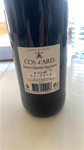 Linguadoca e Rossiglione Paese d'Oc Cos d'Arès Merlot Cabernet Sauvignon Senza annata