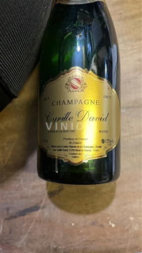 Champagne Cyrille David Senza annata