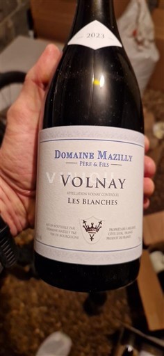 Вина Rouge sec Les Blanches Domaine Mazilly Père & Fils 2023 Франція Бургундія Вольне AOC