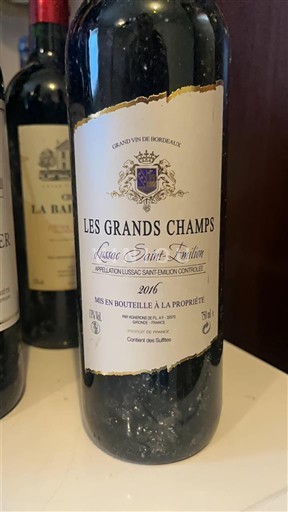 Bordeaux Lussac-Saint-Émilion Les Grands Champs 2016