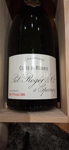 Шампань Шампанське Pol Roger de Réserve Brut Vinothèque 2004