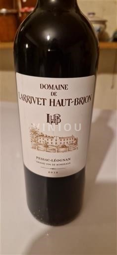 Бордо Пессак-Леоньян Domaine Larrivet Haut-Brion Без вінтажу