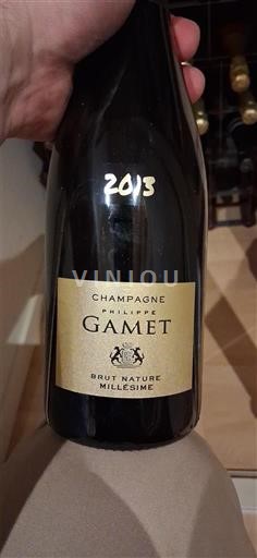 Champagne Champagne Philippe Gamet Brut Nature Millésime 2013