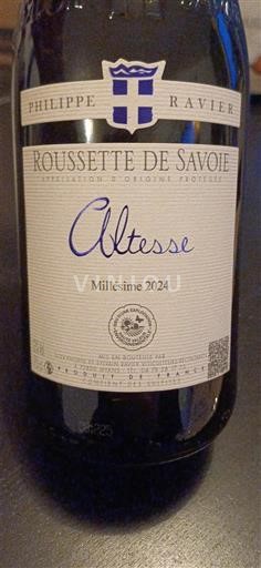Savoja i Bugej Roussette de Savoja Philippe Ravier Altesse 2024