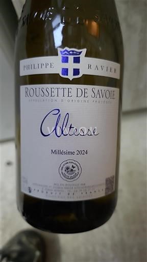 Verërat Blanc sec Altesse Philippe Ravier 2024 Francë Savoie dhe Bugej Roussette de Savoie AOC