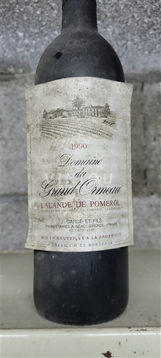 Bordeaux Lalande-de-Pomerol Domaine Grand Ormeau 1990