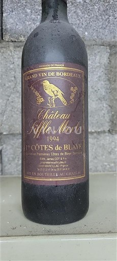 Bordeaux Côtes-de-Blaye Château Siffle Merle 1994