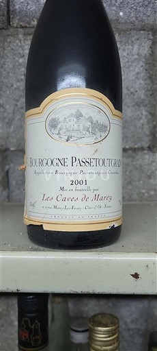 Вина Rouge sec Les Caves de Marcy 2001 Франція Бургундія Бургундія-пасутгрен AOC