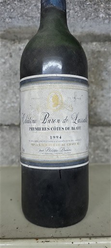 Vin Rouge sec Château Baron de Lassalle 1994 France Bordeaux AOC