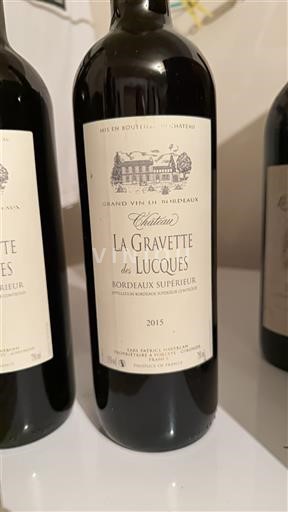 Бордо Бордо Суперіор Château La Gravette des Lucques 2015
