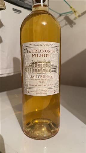 Bordeaux Sauternes Filhot Le Trianon de Filhot 2013