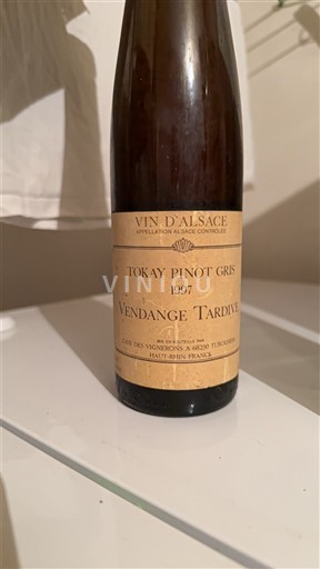 Alsace Vendanges Tardives Cave des Vignerons d'Ammerschwihr Tokay Pinot Gris Vendange Tardive 1997