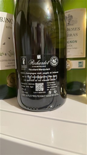 Spumanti Rosé brut Richardot Non millésimé Francia Champagne AOC