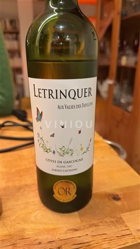 Sud-Vest Côtes de Gascogne Letrinquer Aux Valses des Papillons Nemilésimat