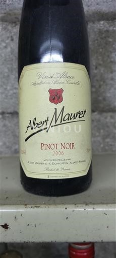 Wines Rouge sec Albert Maurer 2006 France Alsace Vin de France