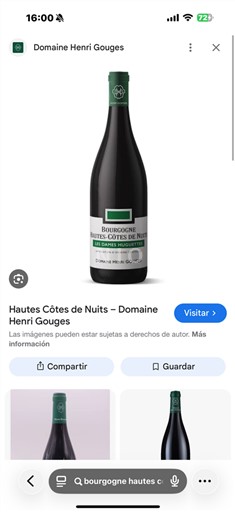 Weine Rouge sec La Chaine Cartelet Domaine Henri Gouges 2018 Frankreich Burgund Hautes Côtes de Nuits AOC