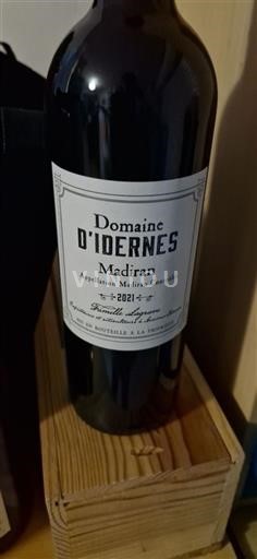 Rượu vang Rouge sec Domaine Idernes 2021 Pháp Tây Nam Madiran AOC