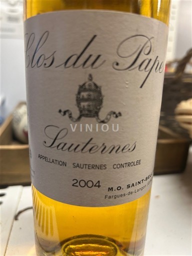 Бордо Сотерн Clos du Pape 2004